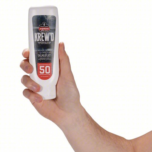 Krew'd by Ergodyne 6351 Sunscreen 50 SPF, Lotion, 8 oz - KVM Tools Inc.KV60HZ22