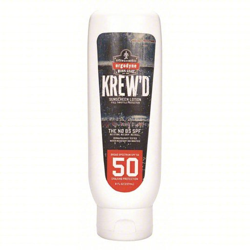 Krew'd by Ergodyne 6351 Sunscreen 50 SPF, Lotion, 8 oz - KVM Tools Inc.KV60HZ22