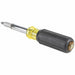 Klein 32500MAG Multi - Bit Screwdriver Phillips/Slotted/Square/Torx Tip, 8 Tips, 7 3/4 in Overall Lg - KVM Tools Inc.KV60KN83