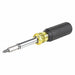 Klein 32500MAG Multi - Bit Screwdriver Phillips/Slotted/Square/Torx Tip, 8 Tips, 7 3/4 in Overall Lg - KVM Tools Inc.KV60KN83