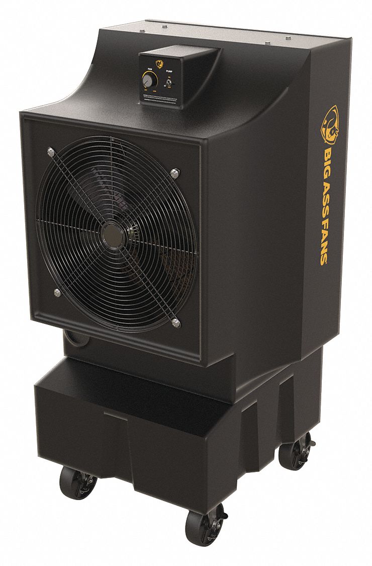 Big Ass Fans F-EV1-1801 Portable Evaporative Cooler, 1,200 sq ft, 5-15P, 120V AC, 49 in x 26 in x 24 in