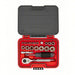 Proto J47122S Socket Set 1/4 in_3/8 in Drive Size, 22 Pieces, 3/16 in to 3/8 in Socket Size Range - KVM Tools Inc.KV60MK79