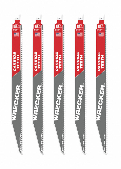 Milwaukee 48-00-5543 Reciprocating Saw Blade, 6 TPI, Carbide