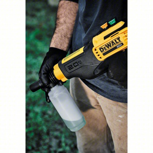 Dewalt DCPW550P1 Cordless Pressure Washer Kit Medium Duty, Hand Held, 550 psi, 1 gpm Flow Rate, 20 V Volt - KVM Tools Inc.KV60UL94