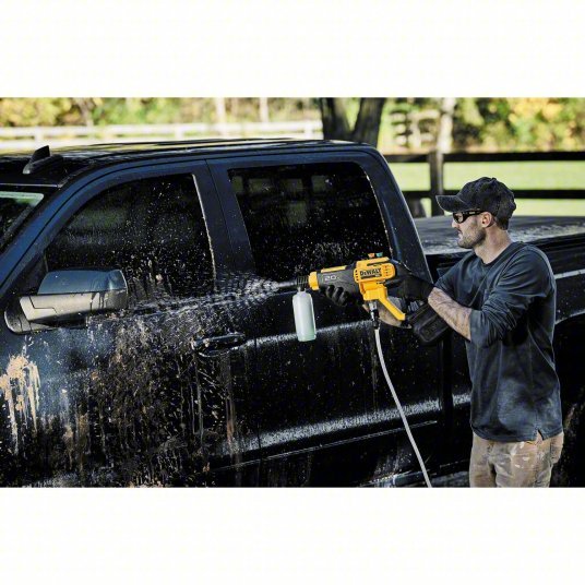 Dewalt DCPW550P1 Cordless Pressure Washer Kit Medium Duty, Hand Held, 550 psi, 1 gpm Flow Rate, 20 V Volt - KVM Tools Inc.KV60UL94