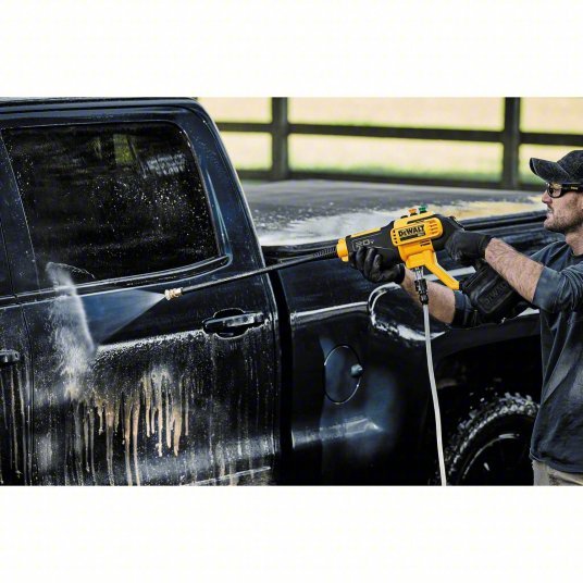 Dewalt DCPW550P1 Cordless Pressure Washer Kit Medium Duty, Hand Held, 550 psi, 1 gpm Flow Rate, 20 V Volt - KVM Tools Inc.KV60UL94