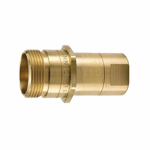 Parker 6105 - 12 Nipple 3/4 in Coupling Size, 3/4" - 14 Thread Size, 105.991 lpm Max Flow Rate, Brass - KVM Tools Inc.KV878EW7