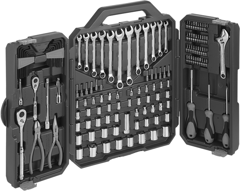 McMaster 6173A27 Economy Socket and Wrench Set 150 Pieces - KVM Tools Inc.KV6173A27