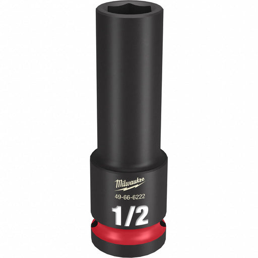 Milwaukee 49-66-6222 Deep Impact Socket, 1/2 in Drive Size, SAE
