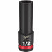Milwaukee 49-66-6222 Deep Impact Socket, 1/2 in Drive Size, SAE