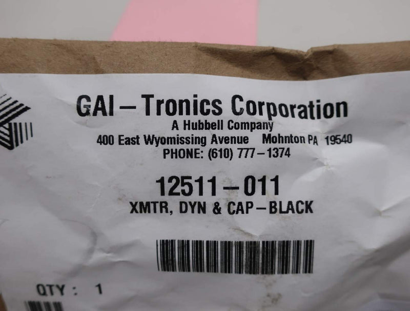 Gai-Tronics 12511-011 XMTR, Dyn & Cap-Black
