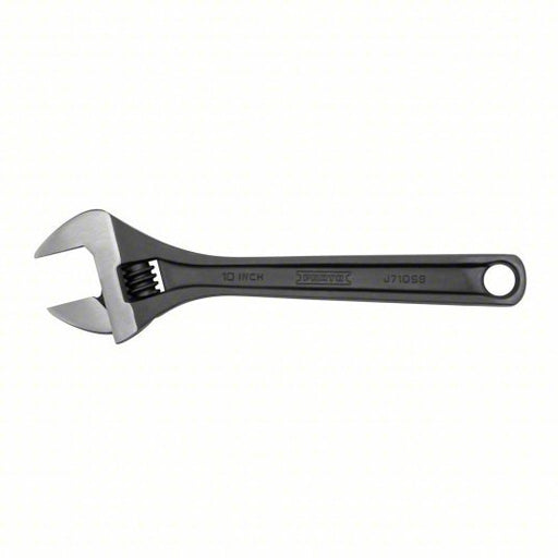 Proto J710SB Adjustable Wrench Alloy Steel, Black Oxide, 10 1/8 in Overall Lg, 1 3/8 in Jaw Capacity - KVM Tools Inc.KV61TH79