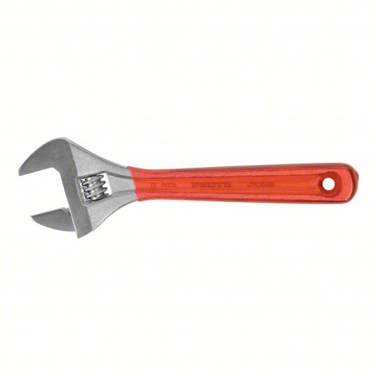 Proto J706GB Adjustable Wrench Alloy Steel, Chrome, 6 11/32 in Overall ...