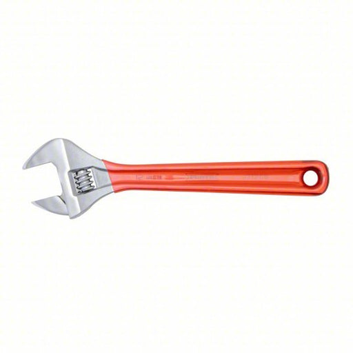 Proto J712GB Adjustable Wrench Alloy Steel, Chrome, 12 1/8 in Overall Lg, 1 19/32 in Jaw Capacity - KVM Tools Inc.KV61TH88