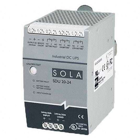 SOLAHD SDU2024B UPS Single Phase, 480 VA Power Rating, 23 V DC_30 V DC Input, 23 V DC_30 V DC Output - KVM Tools Inc.KV61VD24