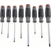 Proto J1208SCF Screwdriver Sets 8 Pieces, Cabinet/Keystone/Phillips Tip, Cushion Grip - KVM Tools Inc.KV61XK43