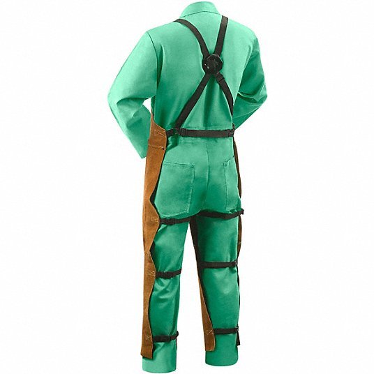 Steiner 92172 Welding Apron Split Leg Apron, 48 in Lg, Brown, Cowhide, 3 oz/sq ft Fabric Wt, Adj Buckle - KVM Tools Inc.KV62XT56