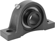 McMaster 6361K42 Eccentric-Lock Shaft Mount Ball Bearing, with Cast Iron Housing, for 1-3/8" Shaft Diameter