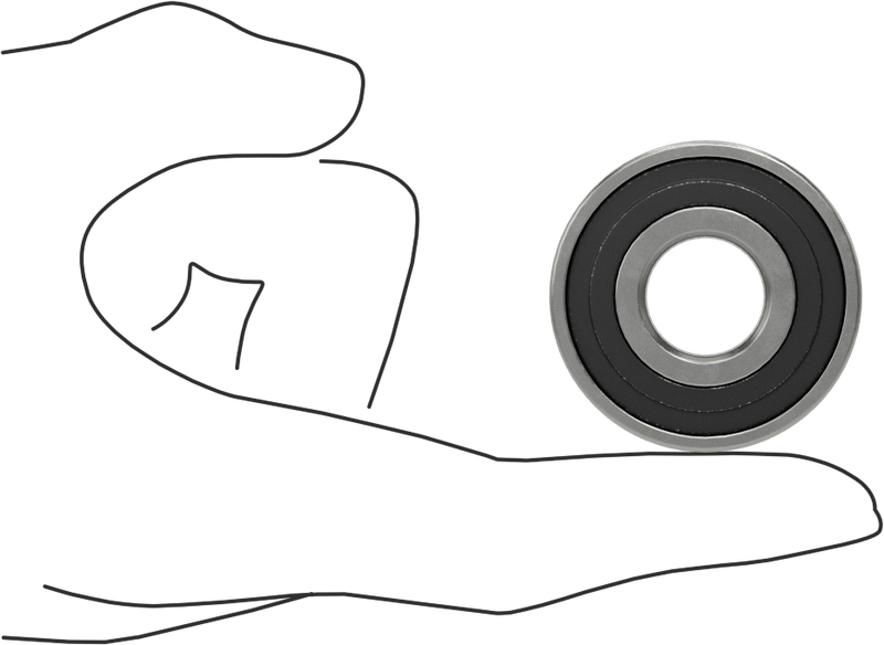 McMaster 6384K77 Steel Ball Bearing, Sealed, Trade No. 3028-2RS, for 5/8" Shaft Diameter, 1300 lb