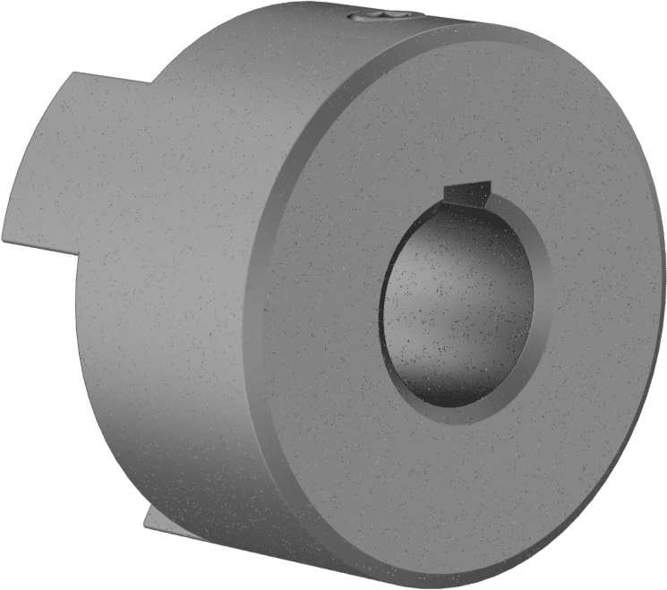 McMaster 6408K15 Flexible Shaft Coupling Iron Hub with Set Screw, 2 - 1/2" Overall Length, Keyed Shaft - KVM Tools Inc.KV6408K15