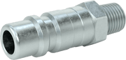 McMaster 6534K111 Industrial Quick-Disconnect Hose Coupling for Air, Steel, Plug, 1/2 Coupling Size, 1/4 NPTF Male