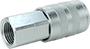 McMaster 6536K51 Industrial Quick-Disconnect Hose Socket Coupling for Air, Sleeve-Lock, Zinc-Plated Steel, 1/2 Coupling Size, 1/2 NPTF Female