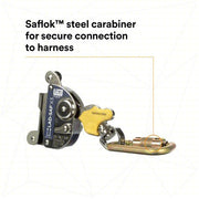 3M DBI - SALA 6160054 Cable Sleeve Trailing, Stainless Steel, Auto, 310 lb Capacity, 0.38 in Cable Dia - KVM Tools Inc.KV65YH40