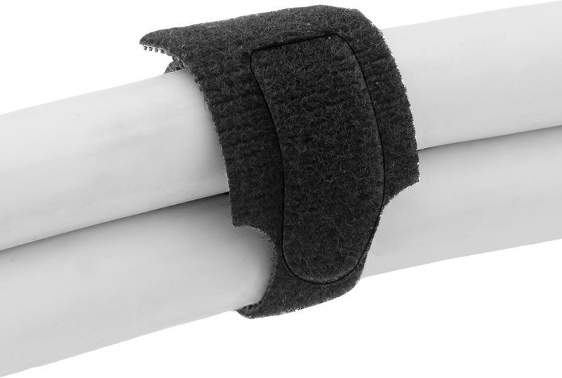 McMaster 6605K51 Hook and Loop Cable Strap, Flame-Retardant, 6" Long, Black, Pack of 10
