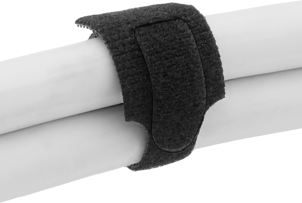 McMaster 6605K52 Hook and Loop Cable Strap, Flame-Retardant, 8" Long, Black, Pack of 10