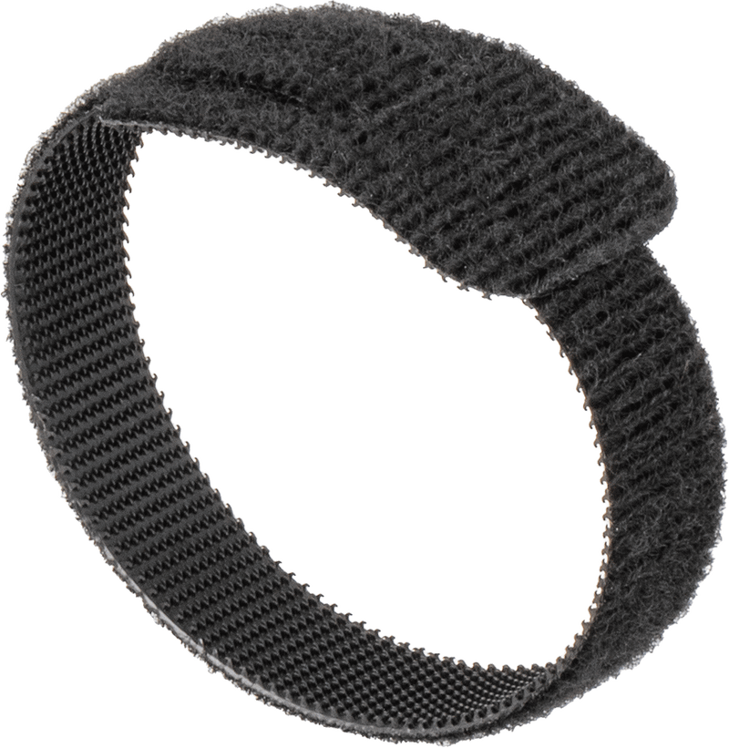McMaster 6605K52 Hook and Loop Cable Strap, Flame-Retardant, 8" Long, Black, Pack of 10