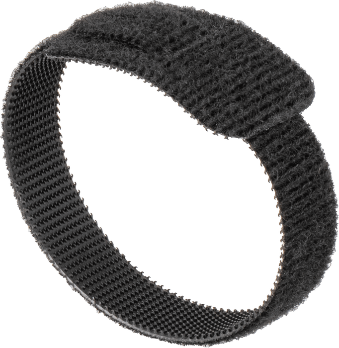 McMaster 6605K52 Hook and Loop Cable Strap, Flame-Retardant, 8" Long, Black, Pack of 10