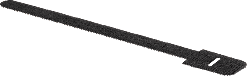McMaster 6605K52 Hook and Loop Cable Strap, Flame-Retardant, 8" Long, Black, Pack of 10