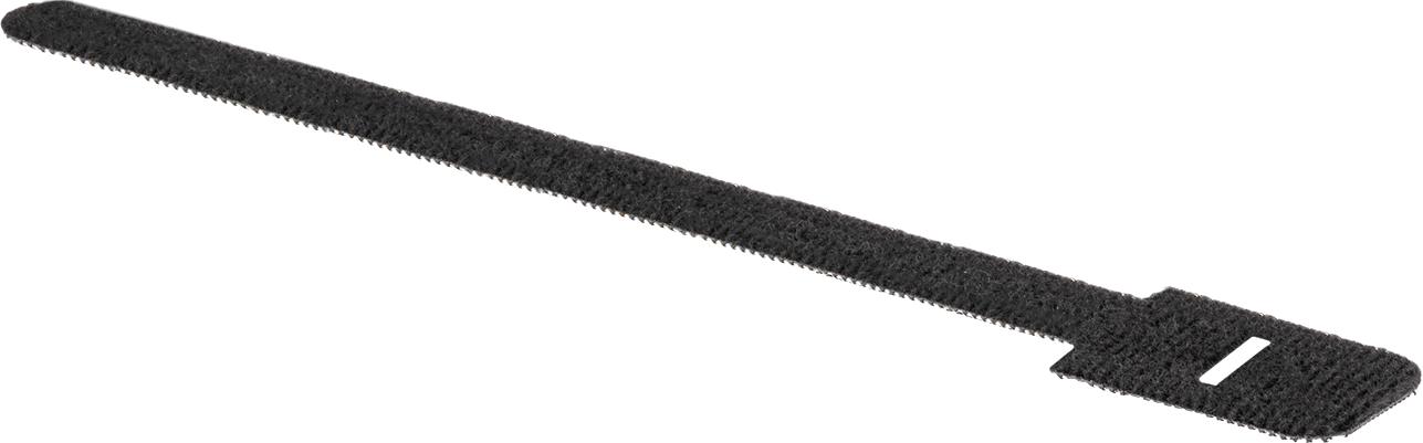 McMaster 6605K52 Hook and Loop Cable Strap, Flame-Retardant, 8" Long, Black, Pack of 10