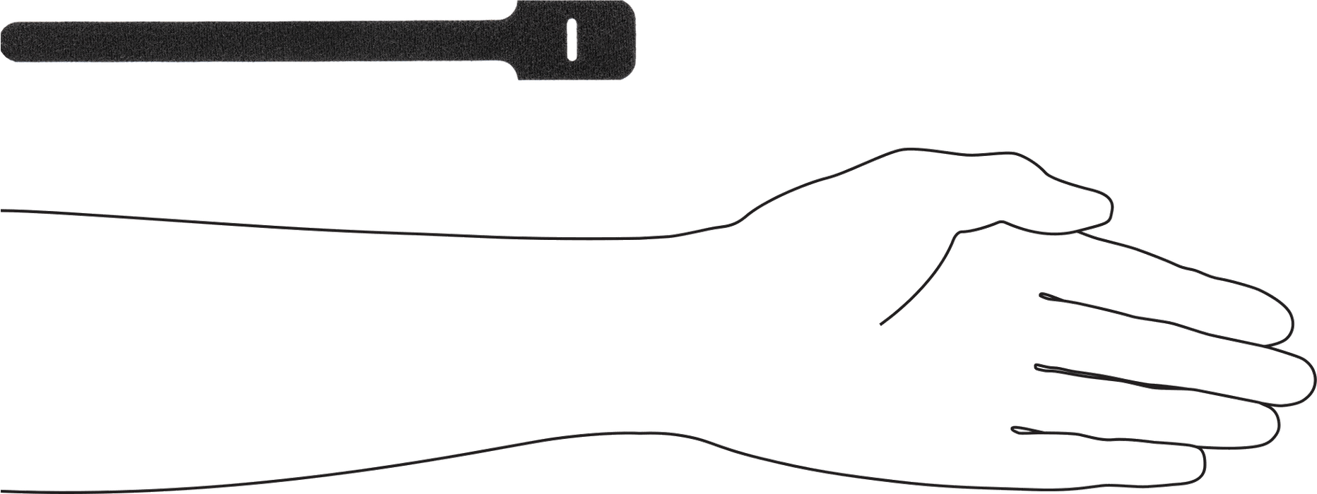 McMaster 6605K52 Hook and Loop Cable Strap, Flame-Retardant, 8" Long, Black, Pack of 10