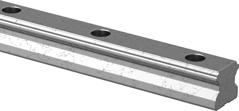 McMaster 6709K83 45 mm Wide Guide Rail for Ball Bearing Carriage, 1,200 mm Long