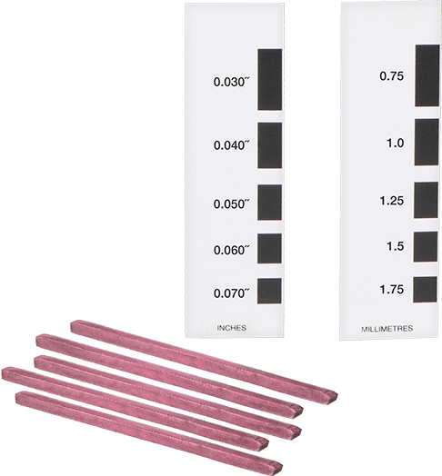 McMaster 6851N16 Black Plastic Clearance Gauge, Pack of 25