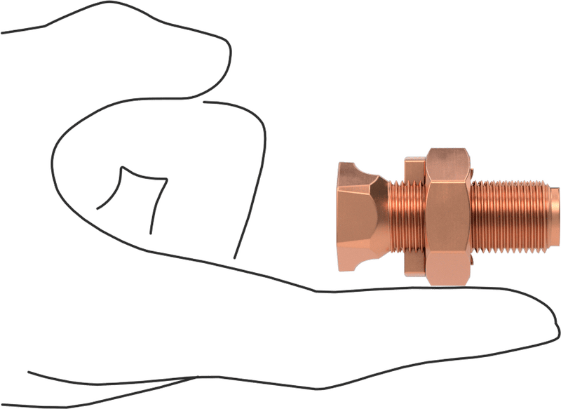 McMaster 6921K63 Split-Bolt Splice, for 2-2/0 Wire Gauge Copper Wire