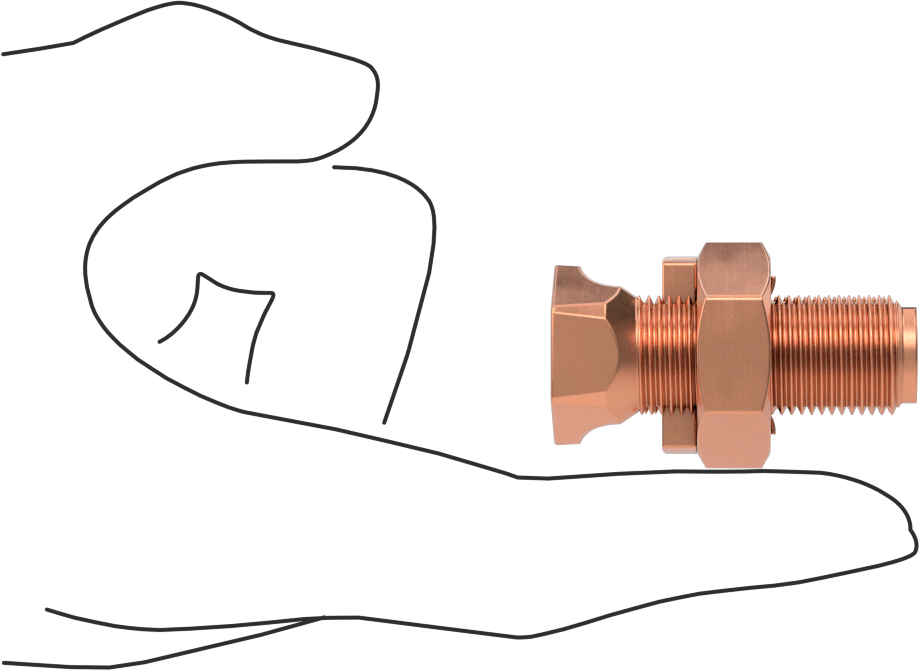 McMaster 6921K63 Split-Bolt Splice, for 2-2/0 Wire Gauge Copper Wire