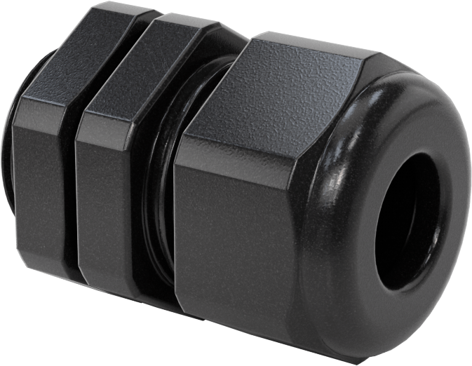 McMaster 69915K57 Plastic Submersible Cord Grip, NPT Threads, for 0.39"-0.55" Cord OD, 1/2 Knockout Size