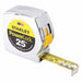 Stanley 33 - 425 Tape Measure Inch, Nonmagnetic Single Hook Tip, Chromed Plastic, 25 ft, Greater than 24 ft - KVM Tools Inc.KV6A498