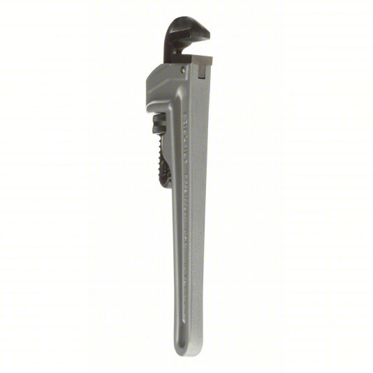 Ridgid 810 Pipe Wrench Aluminum, 1 1/2 in Jaw Capacity, Serrated, 10 in Overall Lg, I-Beam - KVM Tools Inc.KV6A650
