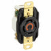 Hubbell HBL2710 Twist-Lock Receptacle, L14-30R, 30A, 125/250V AC, Black, Single Phase, 3-Pole
