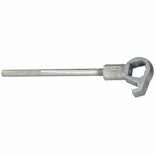 KVM Tools KV6AKC0 Adjustable Hydrant Wrench, Hex, 16.56 in Overall Lg - KVM Tools Inc.KV6AKC0