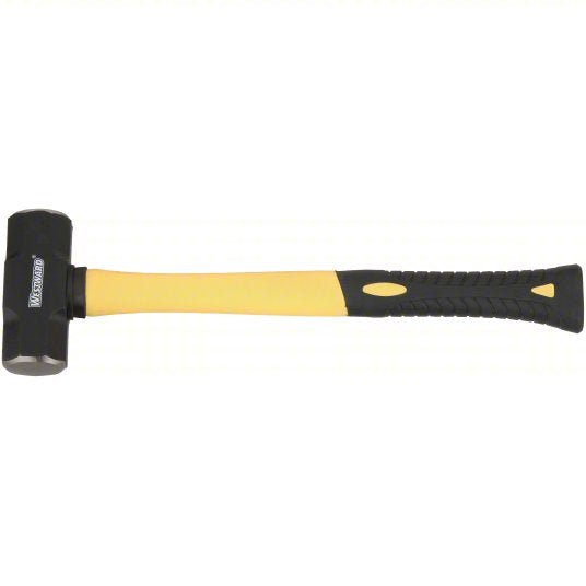 KVM Tools KV6DWL5 Steel Engineering Hammer Fiberglass Handle, 3 lb Head Wt, 1 1/2 in Dia, 15 in Overall Lg - KVM Tools Inc.KV6DWL5