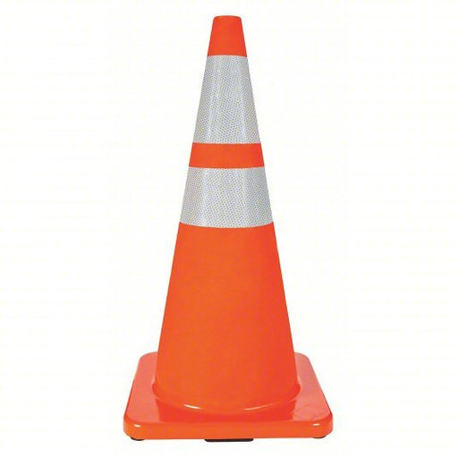 KVM Tools KV6FHA1 Traffic Cone Night or High Speed Roadway (45 MPH or Higher), 28 in Cone Ht, Orange, Std Cone, PVC - KVM Tools Inc.KV6FHA1