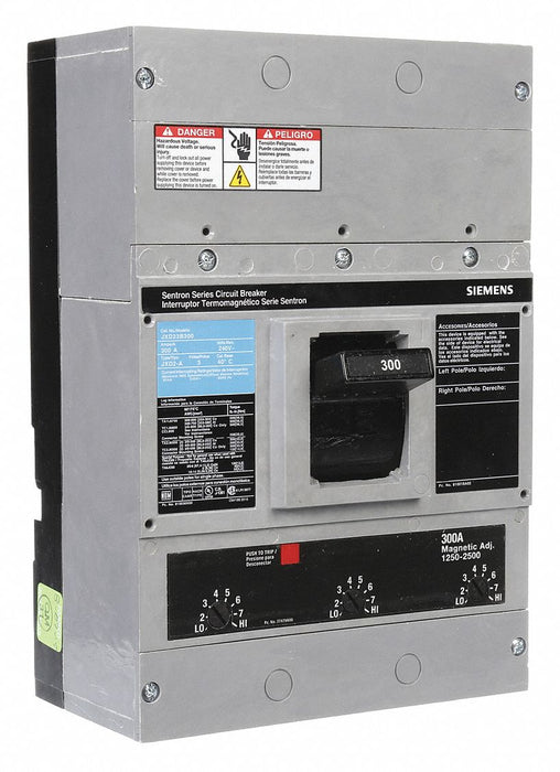 Siemens JXD23B300 Molded Case Circuit Breaker 300A 240V 65kA