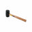 Stanley 51-104 16 oz. Rubber Mallet, 2 3/8 in Face Dia., 11 3/4 in L Wood Handle