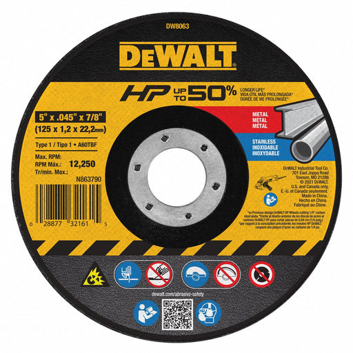 DeWalt DW8063 Abrasive Cut-Off Wheel