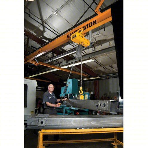 Harrington NERM020L - L - 20 Electric Chain Hoist H4 Heavy Duty, Motorized Trolley, 208 - 230/460V AC, 20 ft Lift Lg - KVM Tools Inc.KV6HJN7