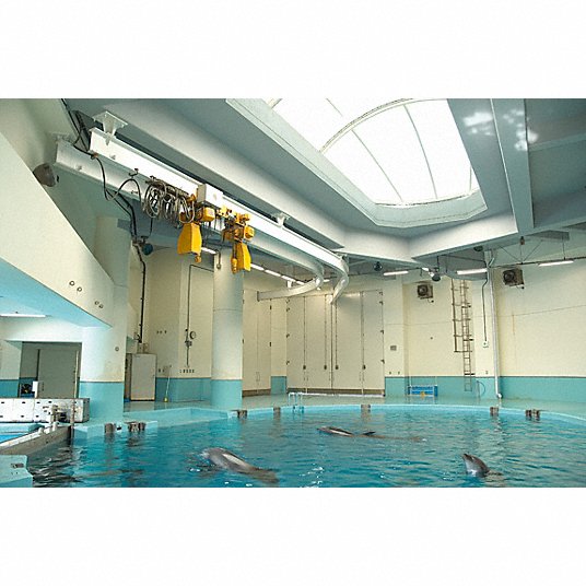 Harrington NER005L-20 Electric Chain Hoist H4 - Heavy Duty, 208-230/460V AC, Hook Mounted - No Trolley, 15 fpm